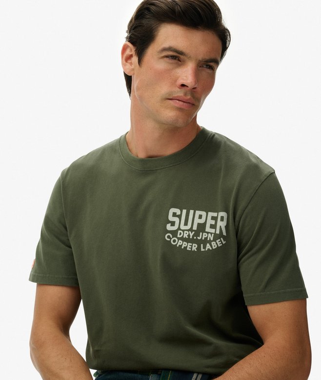 Work Logo Loose Tee - Ivy Green - Chillis & More NZ