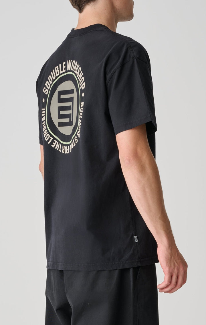 Workshop Dot SS Tee - Pigment Black - Chillis & More NZ