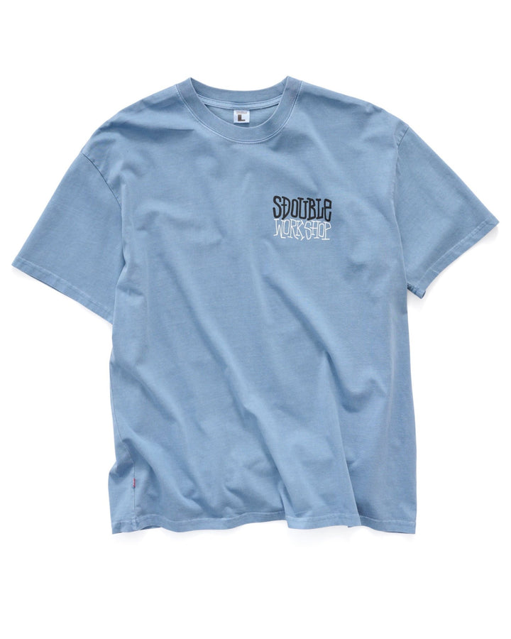 Workshop T-Shirt - Overdye Ashley Blue - Chillis & More NZ
