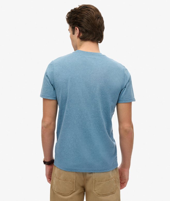 Workwear Embossed Relaxed Tee - Pottery Blue Marle - Chillis & More NZ
