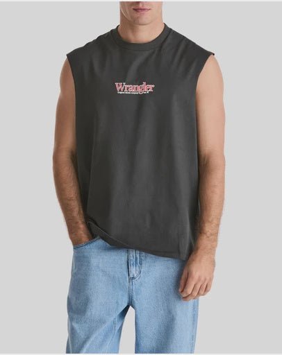 Wrangler 47 Muscle Tee - Dark Slate - Chillis & More NZ