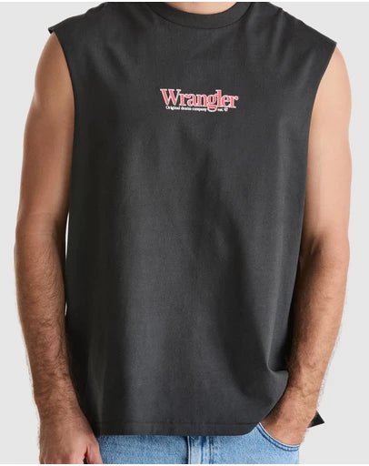 Wrangler 47 Muscle Tee - Dark Slate - Chillis & More NZ