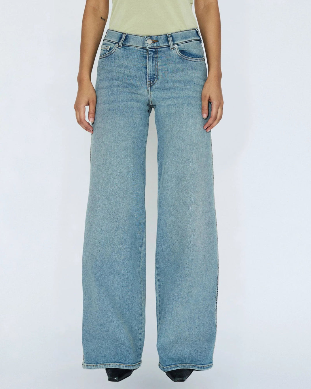 Zila Mid Wide Jean - Cape Light Vintage - Chillis & More NZ