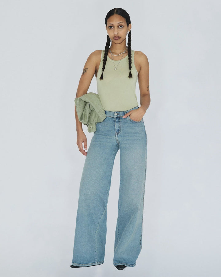 Zila Mid Wide Jean - Cape Light Vintage - Chillis & More NZ