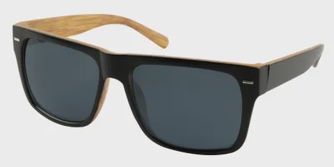7474BD Unity Everyday Sunglasses Mens - Black/Wood - Chillis & More NZ