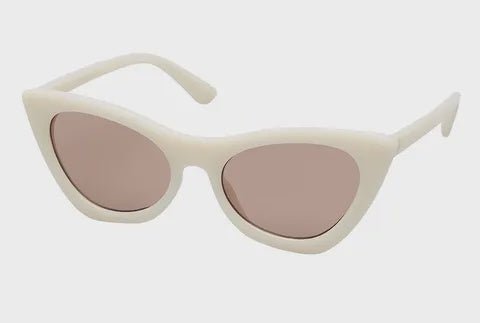 7781W Unity Retro Vintage Sunglasses - White - Chillis & More NZ