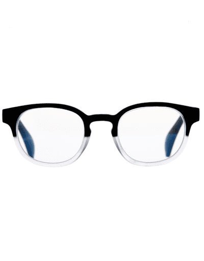 9am Black To Clear Reading Glasses - Chillis & More NZ