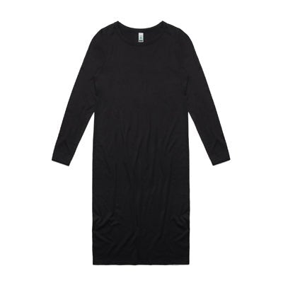 As colour Mika LS dress - black - Chillis & More NZ