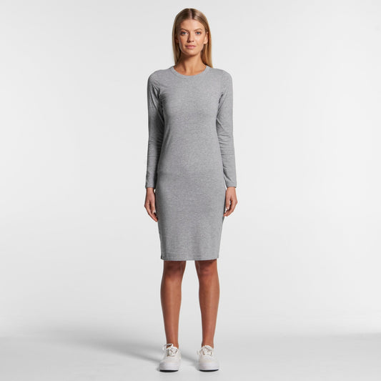 As colour mika ls dress - grey - Chillis & More NZ