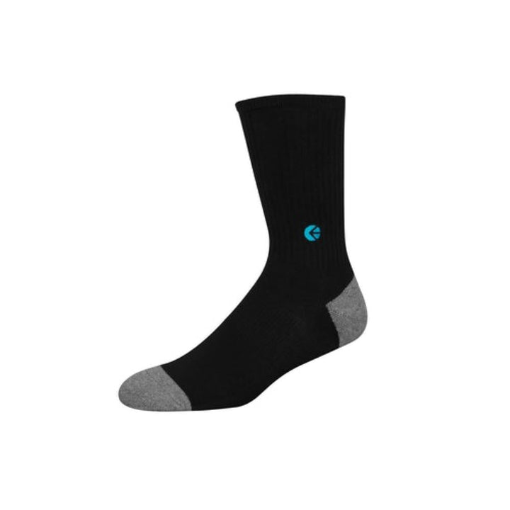 Boys Black Crew Sock - Blue Blue Logo - Chillis & More NZ