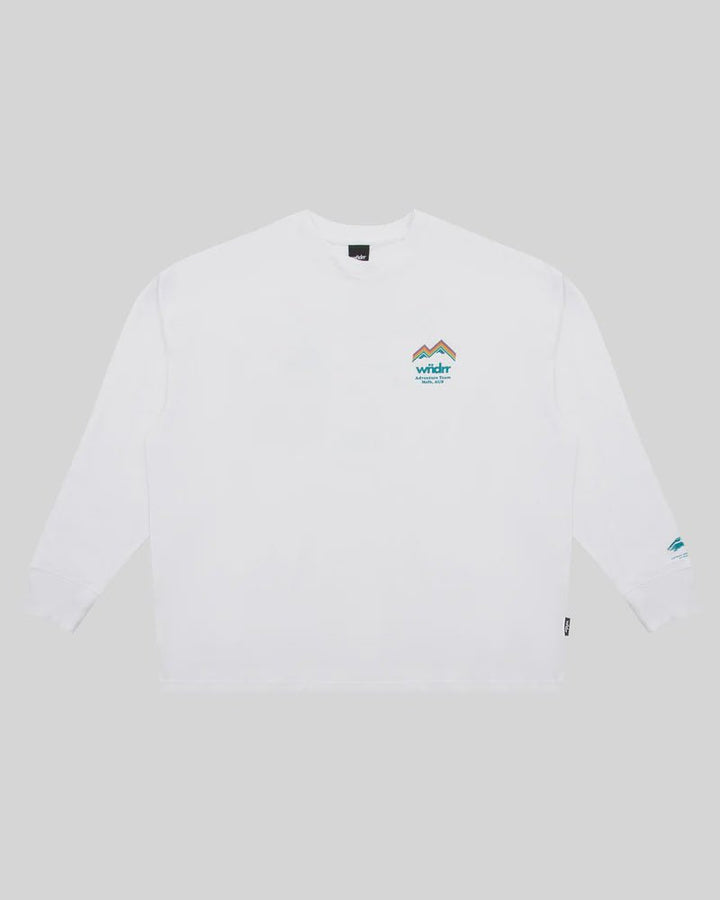 Departure Long Sleeve Tee - White - Chillis & More NZ