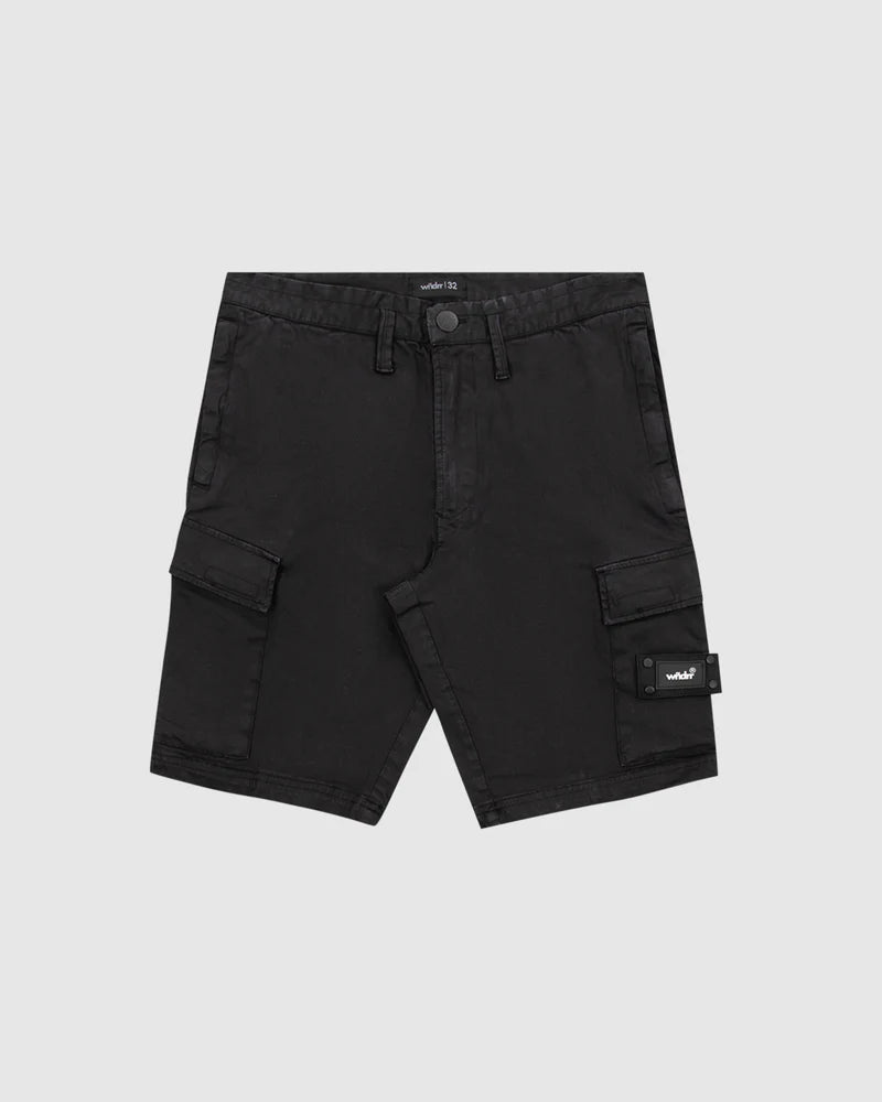 Fairfax Cargo Short - Black - Chillis & More NZ