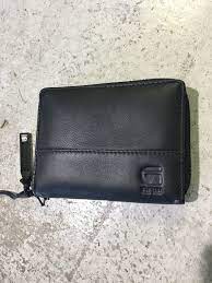 G-Star cart leather zipper wallet black - Chillis & More NZ