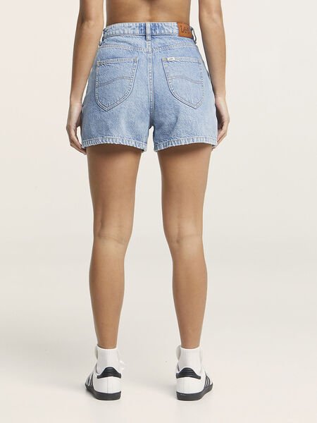 High Relaxed Short - Panelled Blue - Chillis & More NZ