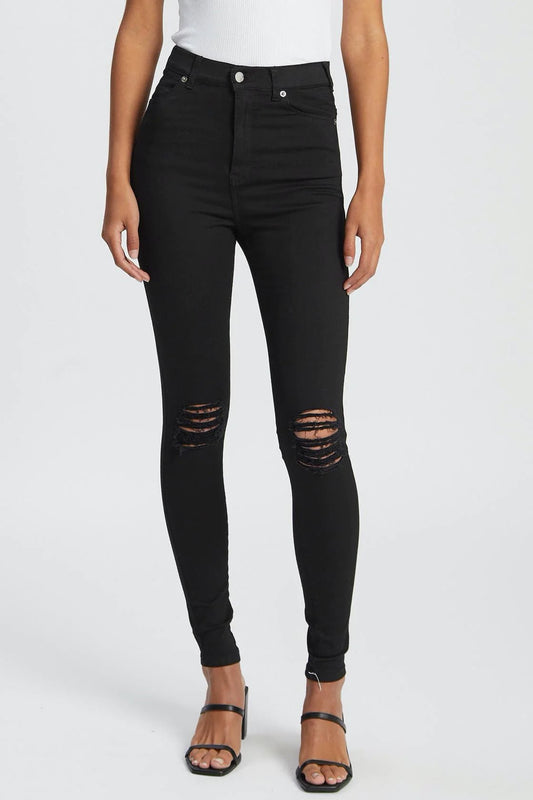 Moxy Black Ripped Knee - Chillis & More NZ