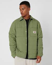 Quilted Fatigue Shirt - Army Green - Chillis & More NZ