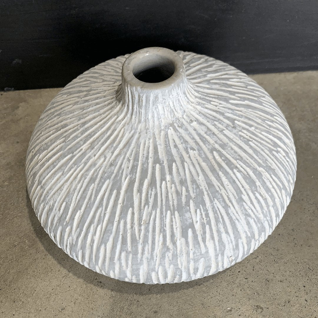 Scalion Textured Vase -Large Grey 1120 - Chillis & More NZ
