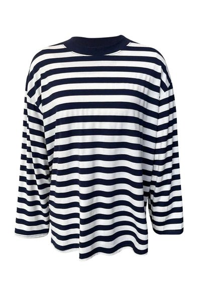 Sweet Treat Long Sleeve Tee - Navy/White - Chillis & More NZ