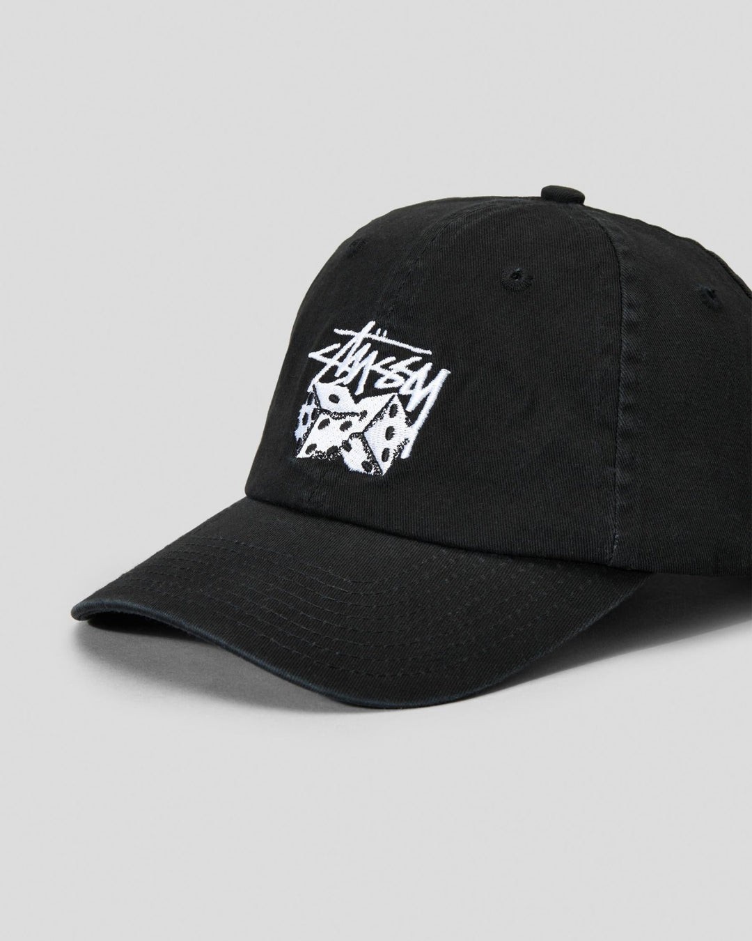 Two Dice Washed Low Pro Cap - Black - Chillis & More NZ